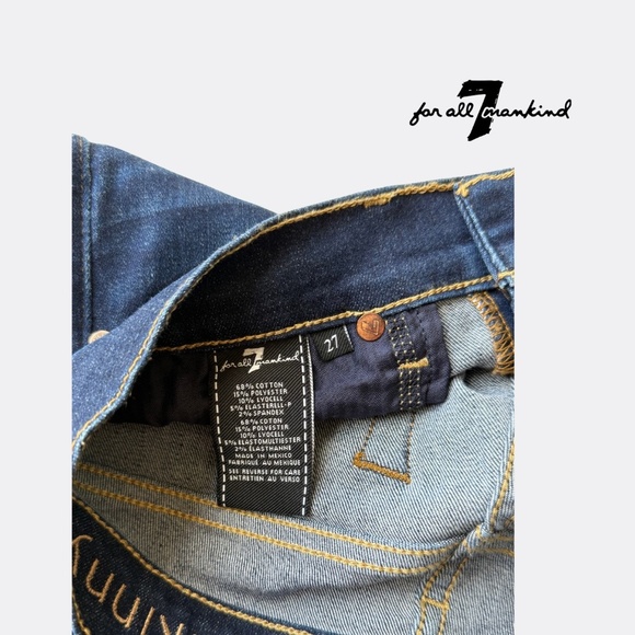 7 For All Mankind “The Skinny” Jeans – Women’s Size 27 – Like New - Picture 5 of 5